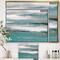Designart - Glam Teal Watercolor II - Modern & Contemporary Canvas in Gold Frame